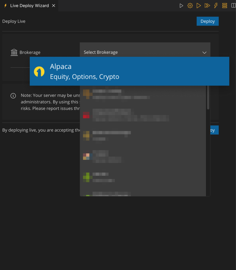 Deploy with Trade Stock Global for commission-free trading